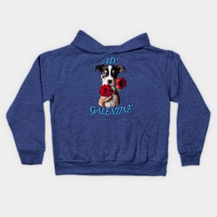 My Galentines dog lover Kids Hoodie